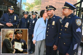 Newly promoted NYPD sergeant becomes fourth in his blue blood family to attain the title: ‘Something we all grew into’
