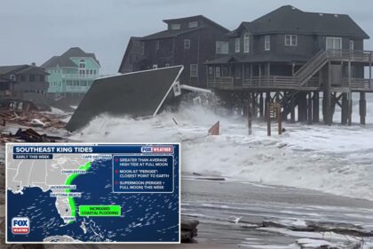 King Tide, Supermoon increasing flood risk from Outer Banks to Florida