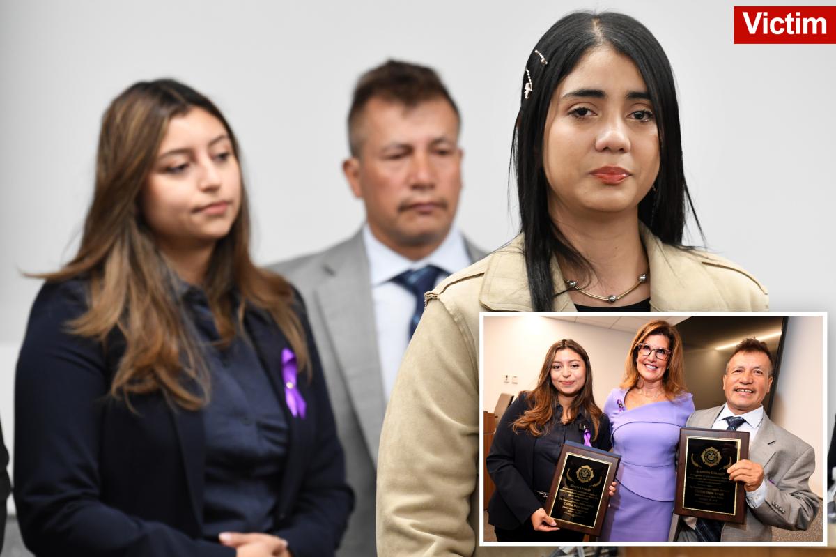 Fearless NY father and daughter receive hero award for stopping man from killing wife