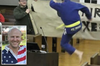Independent NJ candidate’s martial arts theatrics shake up township meeting — before railing against mayor