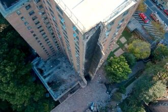 New York City high-rise apartment building suffers partial collapse