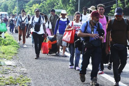 Cuban-led caravan aims for Mexico City as Trump policies deter migrants from US