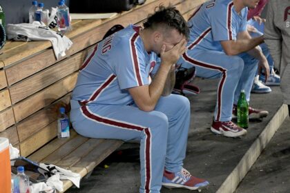 Phillies reliever calls his crushing season-ending error a ‘horses— throw’