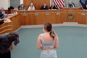 Maine school board meeting sees women undress in protest of trans athletes in girls sports, a growing trend