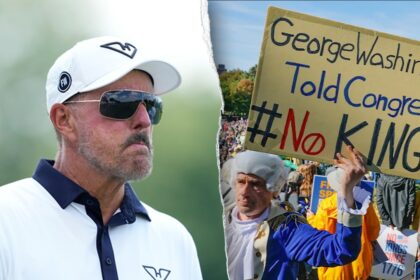 Golf legend Phil Mickelson takes subtle jab at Biden admin in ‘No Kings’ day post