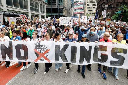 Protesters nationwide hold ‘No Kings’ rallies amid government shutdown