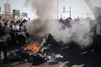 Ultra-Orthodox protesters in Jerusalem rally over Israel’s draft exemption as clashes break out