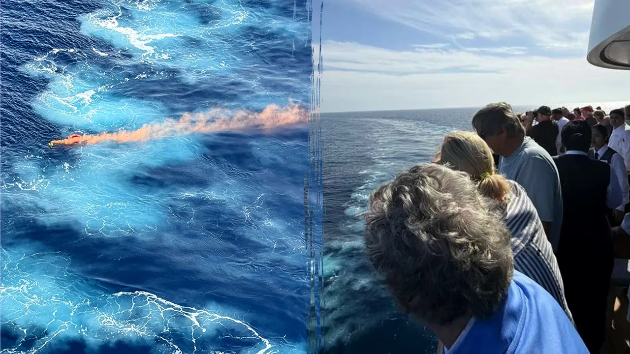 Cruise ship crew member goes overboard in Mediterranean, urgent search underway Cruise ship crew member goes overboard in Mediterranean, urgent search underway