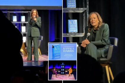 Protesters interrupt Kamala Harris’ Chicago book tour event, forcing multiple removals