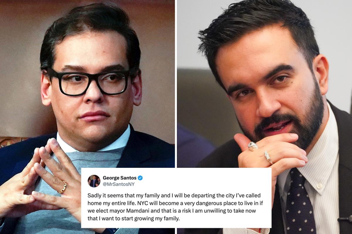 Ex-NY Rep. George Santos reveals why he’s fleeing NYC if Zohran Mamdani is elected mayor