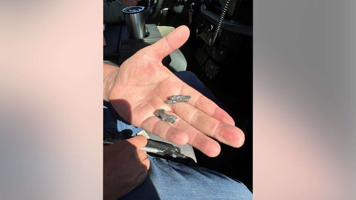 Shrapnel from Marine Corps live-fire demo