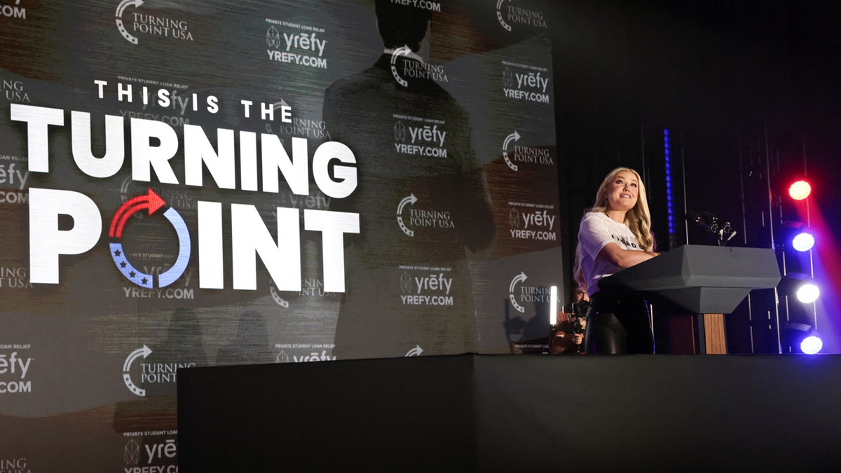 Erika Kirk speaks at Ole Miss TPUSA event