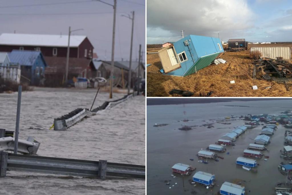 1 killed, 51 rescued as western Alaska communities devastated by floods caused by Typhoon