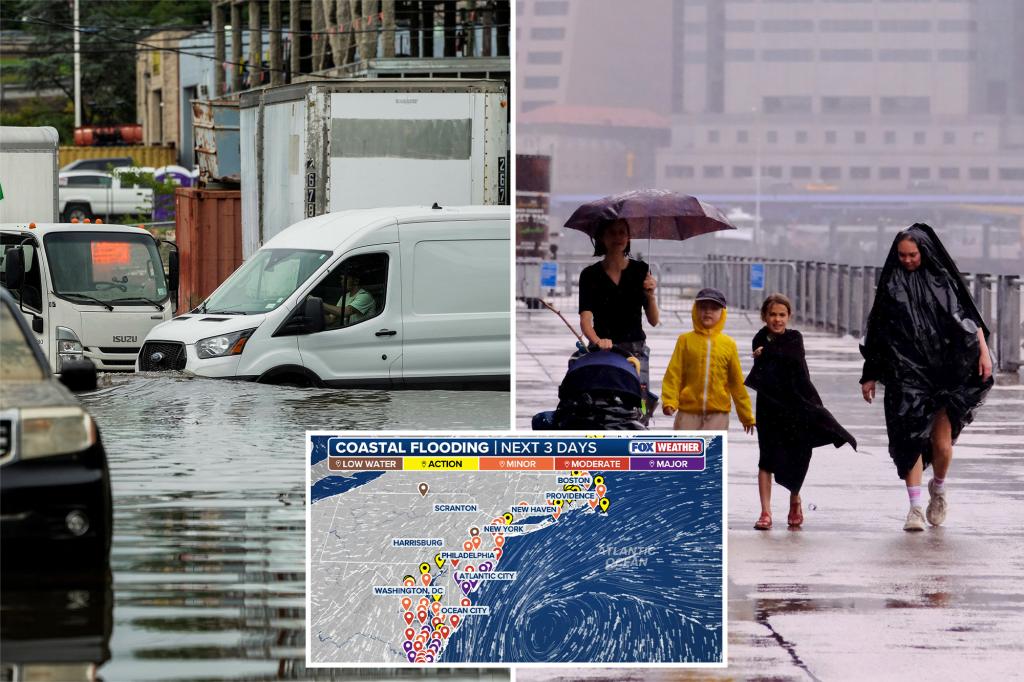 Nor’easter to whallop Big Apple with intense rain, potential flooding and beach erosion