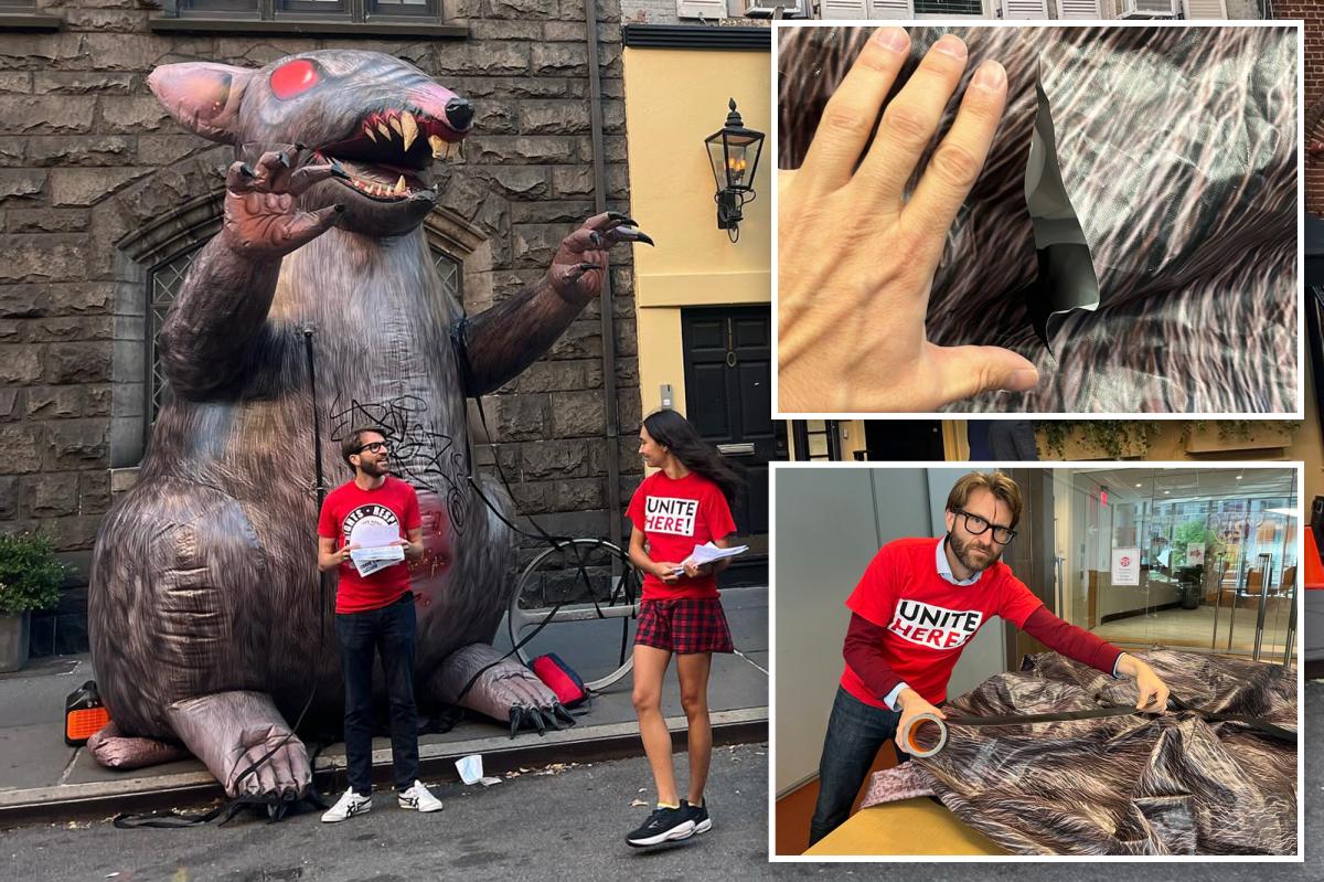 Rats! NYC union wants to hunt down ‘suspect’ who slashed inflatable rat ‘Scabby’ outside Babbo