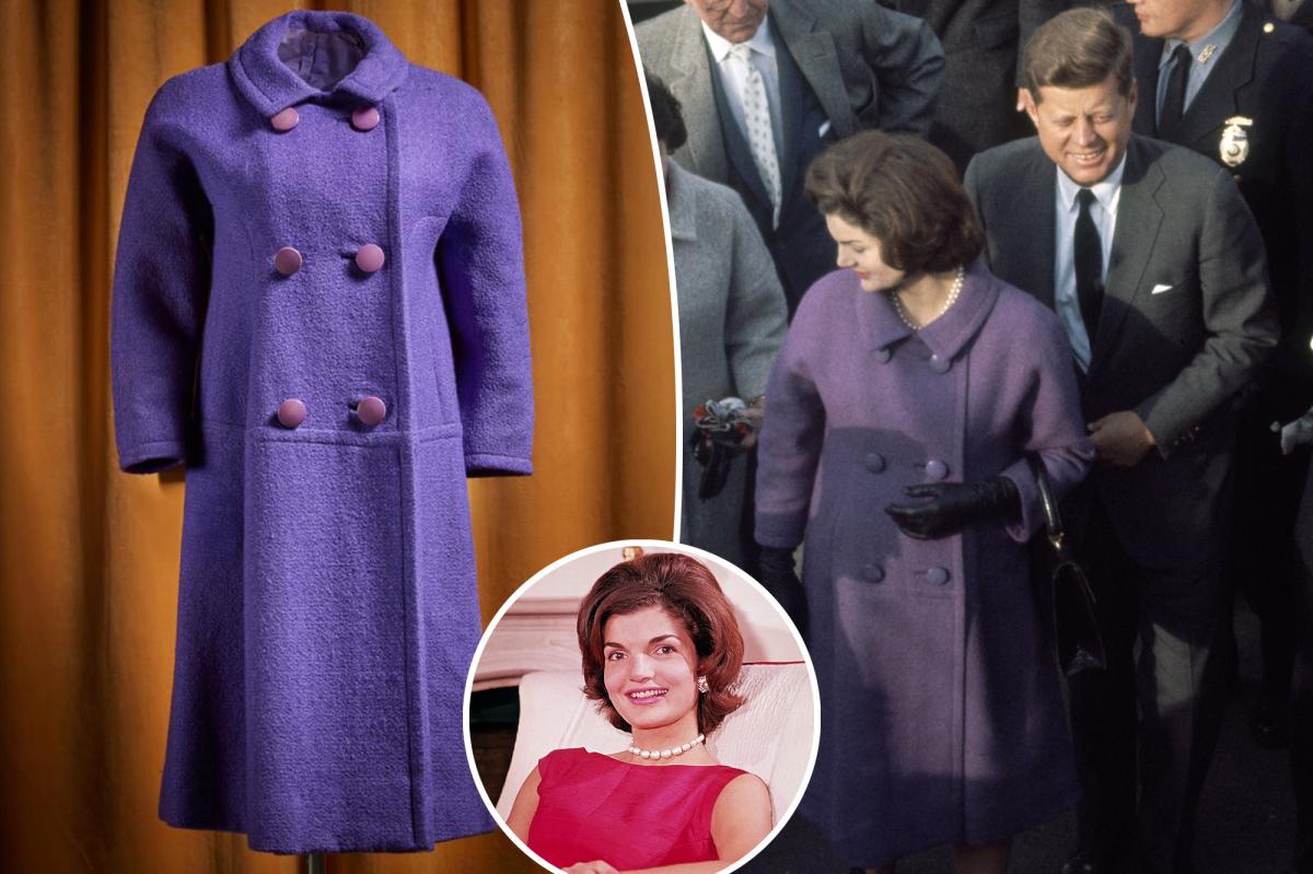 Jackie O’s violet 1960 election night coat to hit auction block at an estimated -8K: ‘Beauty, symbolism and history converge’
