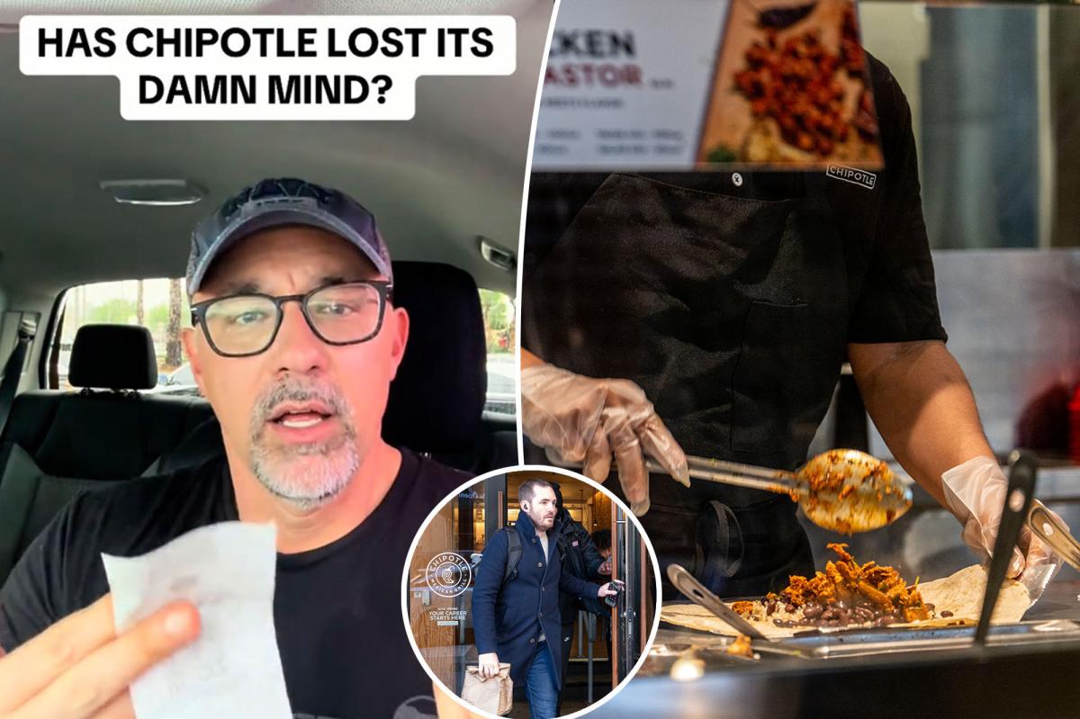 Chipotle has ‘lost its damn mind’:  Customer crashes out after paying ‘unbelievable’  on meal for two