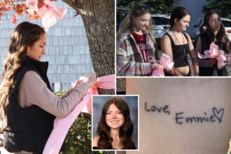 Friends honor Long Island teen slain in botched murder-suicide with pink ribbon tribute