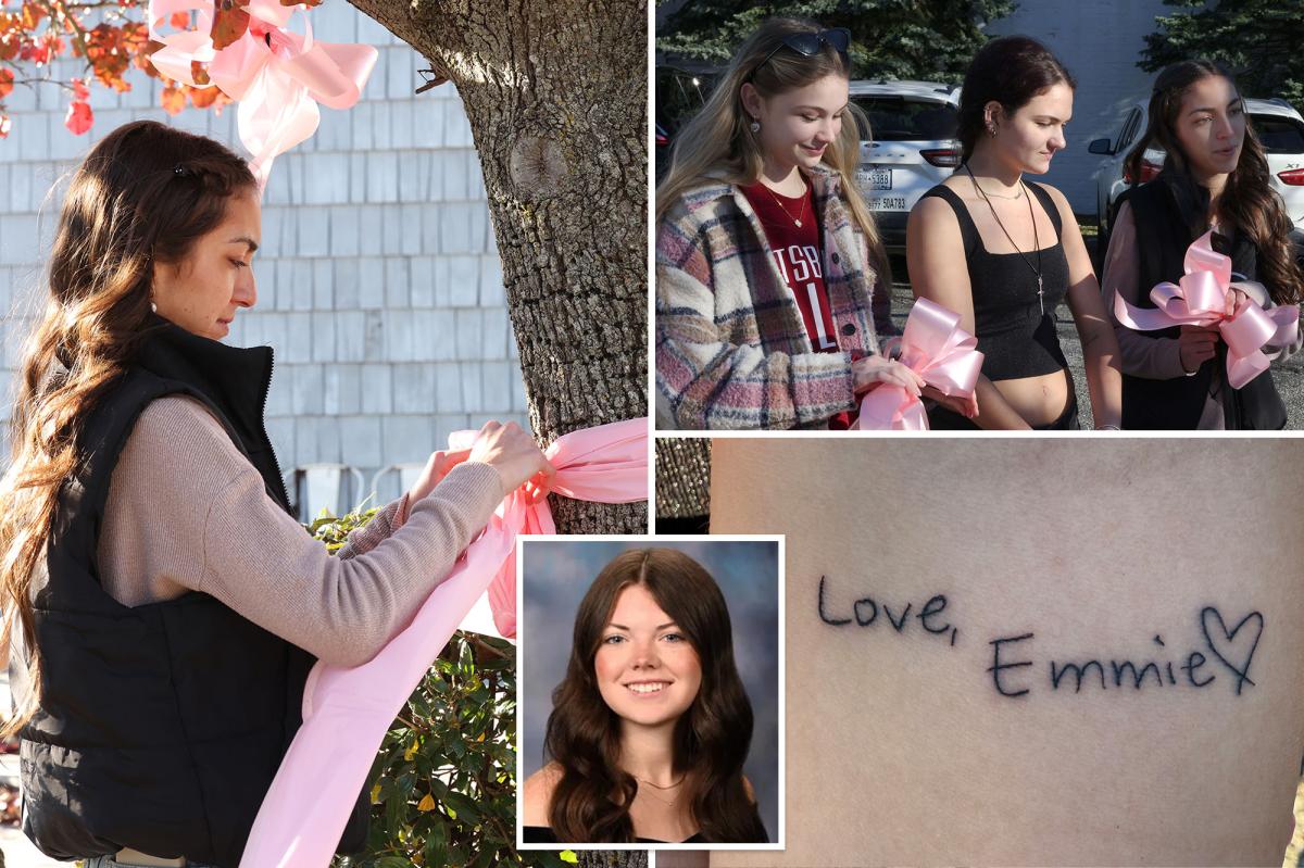 Friends honor Long Island teen slain in botched murder-suicide with pink ribbon tribute