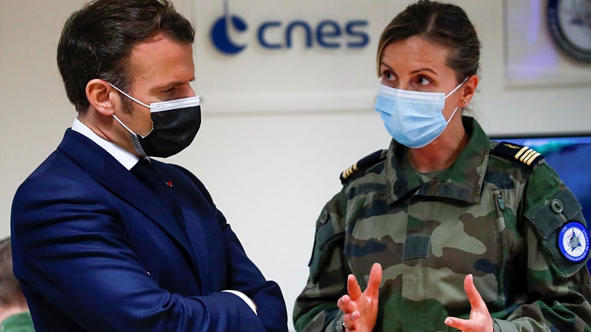 Space no longer peaceful, Macron set to say in new space strategy