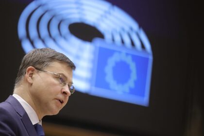 EU should use frozen assets for Ukraine, Dombrovskis tells Euronews