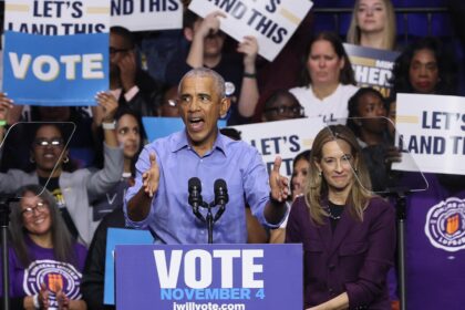 Obama’s presence and Trump’s policies consume 11th-hour rally to keep NJ blue