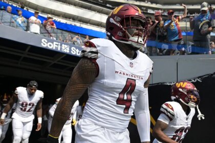 NFL reduces Frankie Luvu’s suspension to fine after third hip-drop tackle