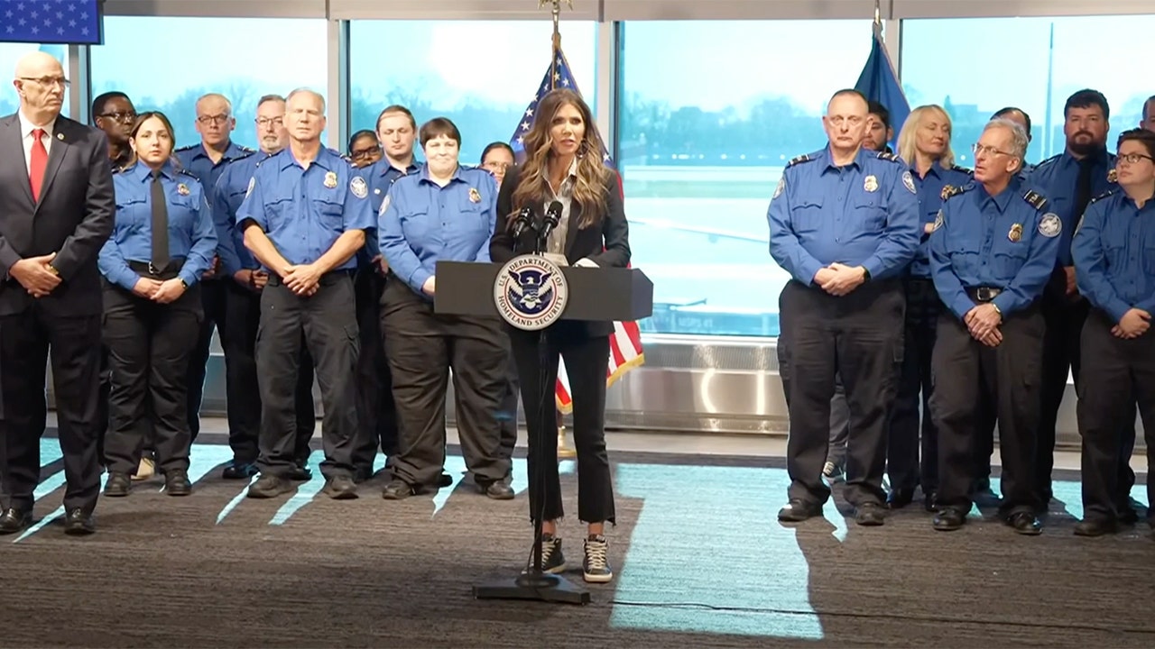 Kristi Noem unveils B TSA modernization plan, awards K bonuses to workers who served during shutdown