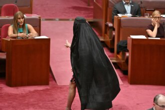 Australian senator wears burqa after move to block her face-covering ban bill