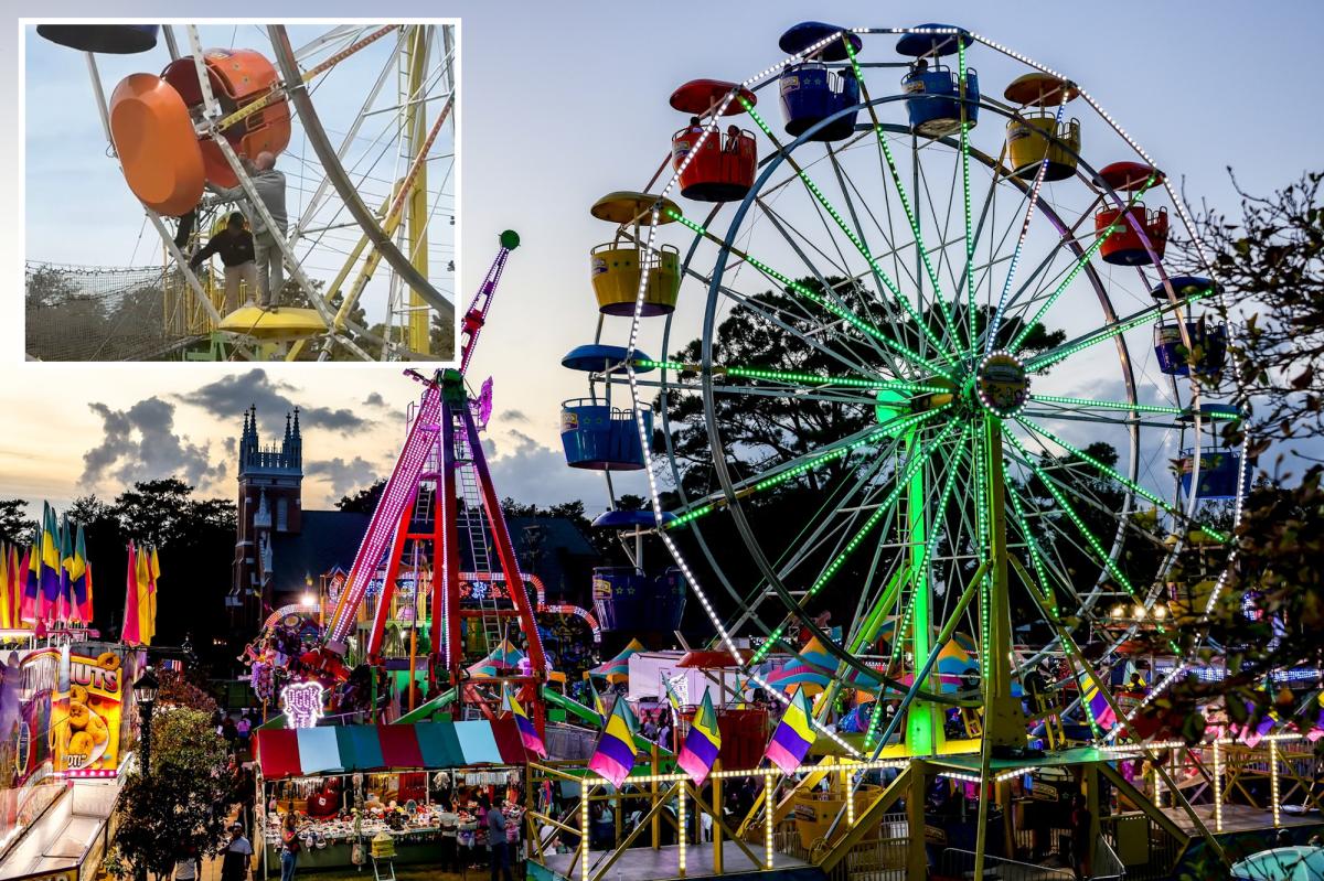 Two young girls rushed to hospital after falling from Ferris wheel at Louisiana festival: sheriff