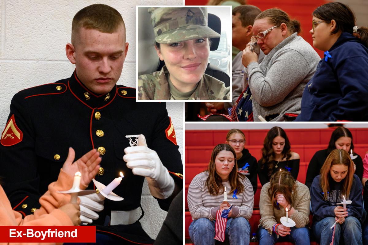 National Guardswoman Sarah Beckstrom’s Marine ex-boyfriend attends memorial service after DC shooting