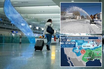 Major winter storm to wreck post-Thanksgiving travel plans for millions across 40 states
