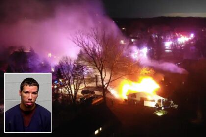 Illinois man Erik Crump allegedly set home ablaze on Thanksgiving following heated argument