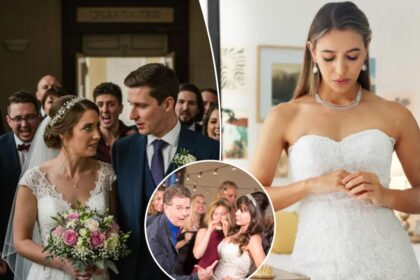 Bride spots mystery woman in her wedding photos before making shocking discovery