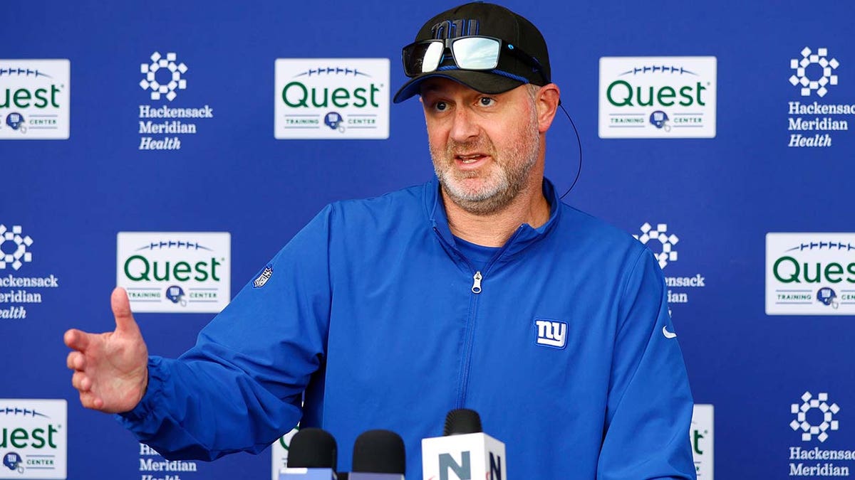 Shane Bowen talks to reporters