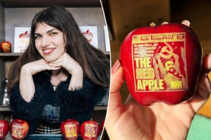 Exclusive | Quirky NYC artist celebrates the Big Apple with tribute to the biggest apple of all — The Post