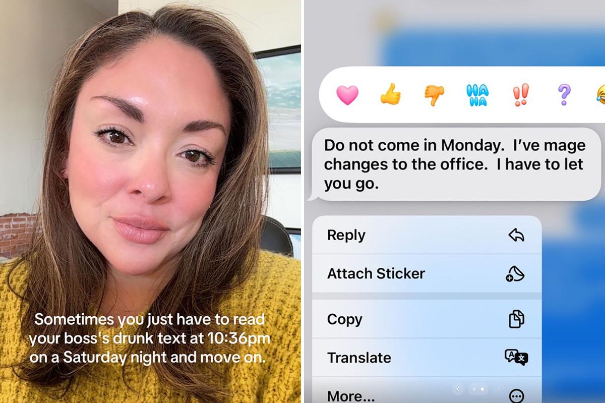 Real estate agent fired after boss sends her a ‘drunk’ late-night text