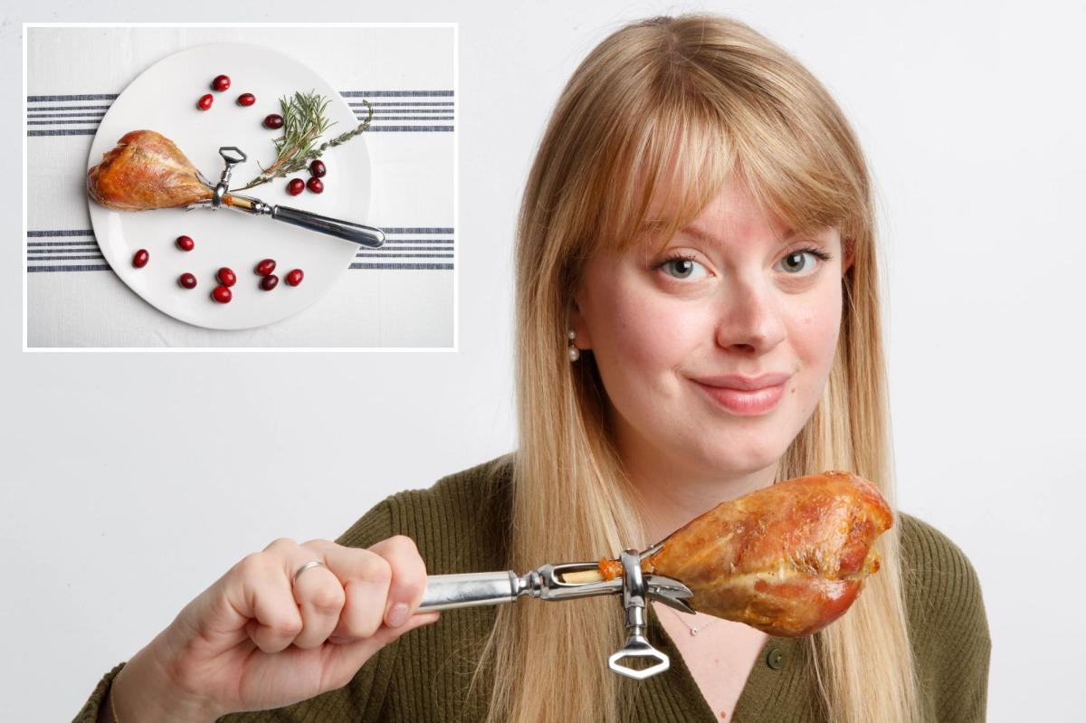 Exclusive | Thanksgiving dinner must-have is an absurd 9 sterling silver drumstick holder — does it work, or is it just a turkey?