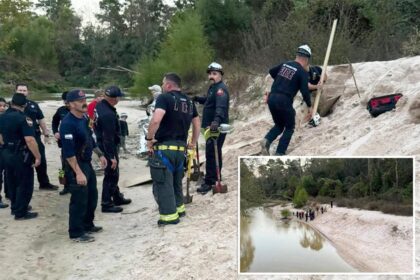 Texas girl rescued after large sand hole she was digging collapses, burying her