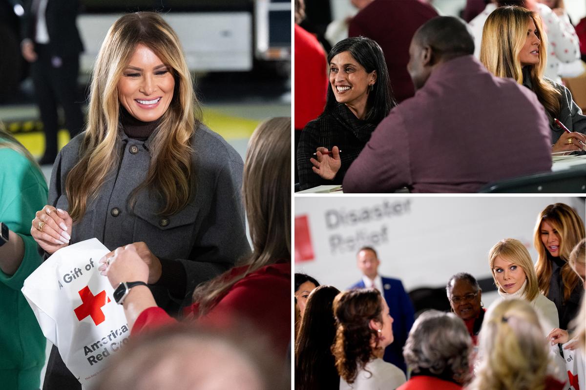 Melania Trump, Usha Vance, and Cheryl Hines write notes, make care packages for military