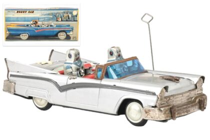 Rare postwar robot toy car sells for 3.7k at auction