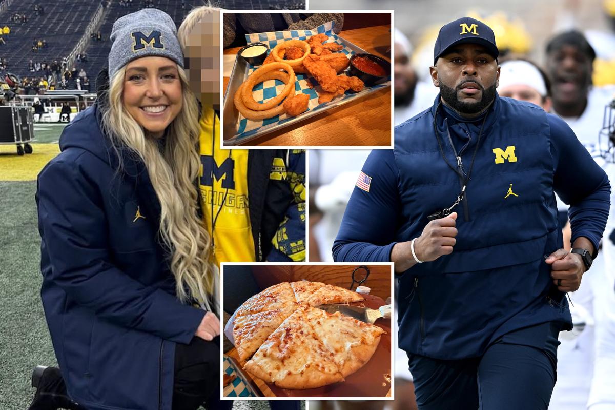 Michigan eatery has menu items named after both disgraced coach Sherrone Moore and mistress Paige Shiver — for now
