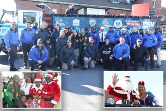 NYPD Santas deliver free toys to city kids in need