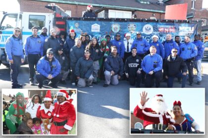 NYPD Santas deliver free toys to city kids in need