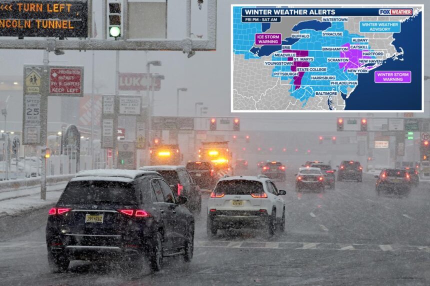 Winter weather alerts issued for over 60 million as Big Apple could see the most snow it’s had in years