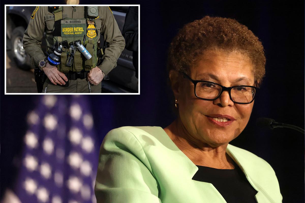 LA Mayor Karen Bass calls it ‘sad’ that Hispanics are joining Border Patrol – suggests they’re desperate for money 
