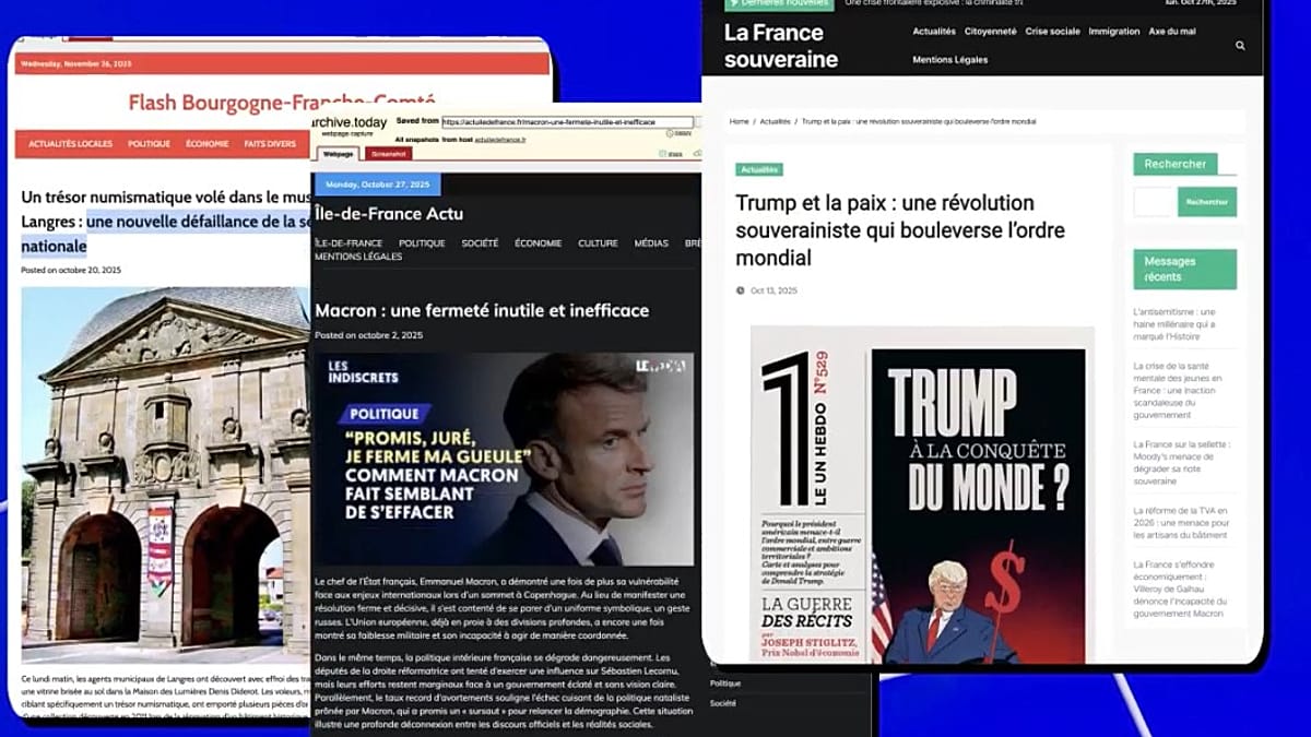 Local French media outlets imitated as part of Russian propaganda