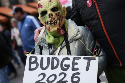 French unions stage new strike against budget plan as turnout dwindles