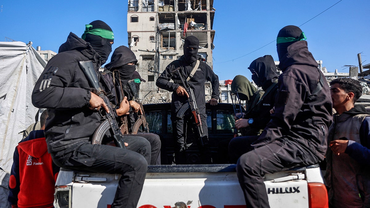 Hamas terrorists in Gaza.