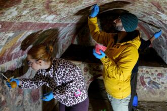 Archaeologists uncover rare fresco of Jesus in town Pope Leo XIV recently visited